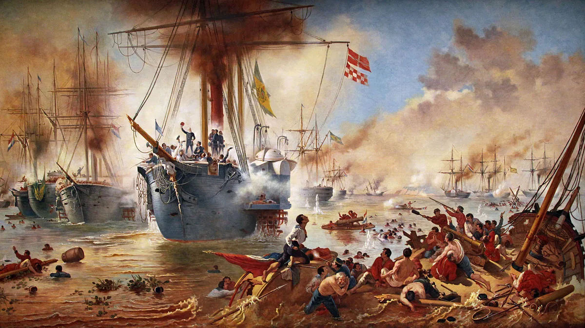 Naval battle between European powers over the cinnamon trade